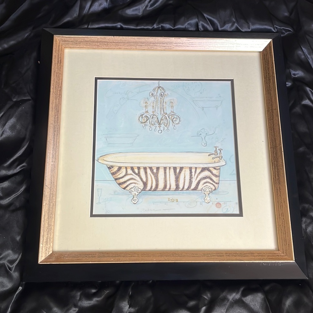 Candle Light Soak framed and matted print